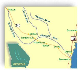 ALTAMAHA RIVER MAP